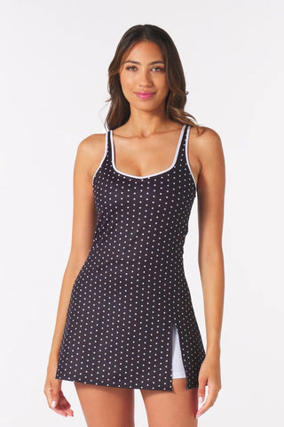 Sculpt Dress - Black Polka Dots *Preorder now with 10% discount - May Delivery
