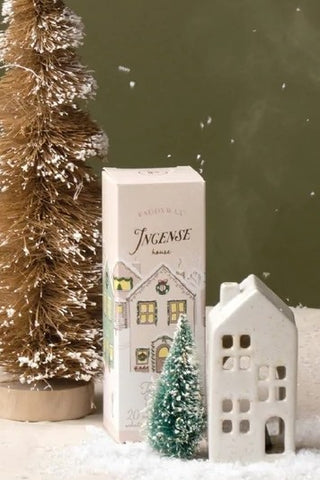 Incense Cone Holder - White House ( Includes Incense Cones )