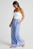 SoftWash Linen Easy Wide Leg Pant 29" - Periwinkle Pastel