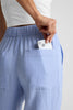 SoftWash Linen Easy Wide Leg Pant 29" - Periwinkle Pastel