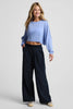 Studio Luxe Cropped Long Sleeve Tee - Pastel Periwinkle