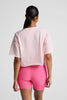 SoftKnit Better Than Ever Cropped Cotton Tee - Pink Petal