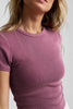 On Repeat Rib Baby Tee - Mauve