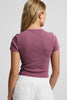 On Repeat Rib Baby Tee - Mauve