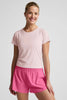 Breezeweight Active Short Sleeve Tee - Pink Petal