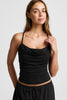 Cowl Neck Tank - Black