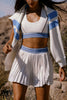 Lucille Top - Opal Sky Colorblock