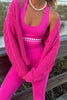 Teagan Cardigan - Electric Pink Cable *Restocks in June