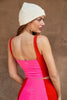 Vitality Colorblock Cropped Tank - Pink Punch / Firecracker Red