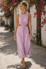 Around the World Front Twist Dress - Blush Blooms