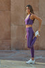 Power Stride Leggings - Blackberry Jam White *Preorder now with 10% discount - February Delivery