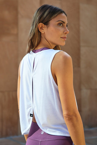 Cut Loose Tank - White *Preorder now with 10% discount - February Delivery