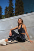 Power Stride Bra - Black White