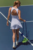 Score Pleated Dress - White