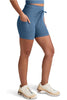 Go Pocket 5 inch Shorts - Washed Denim