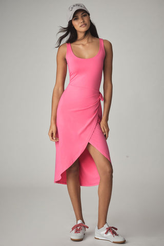 Intrigue Midi Dress - Carnation Pink