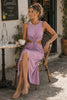 Around the World Front Twist Dress - Blush Blooms