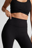 Impulse Ribbed Legging - Black Onyx