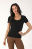 Avery Short Sleeves Top : Black *Preorder now with 10% discount - August Delivery