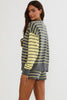 Callie Sweater - Butter Gray Stripe