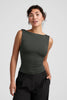 Eclipse Open Back Tank - Slate Green