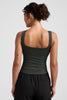 Eclipse Open Back Tank - Slate Green