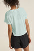 Signature High Low Cropped Tee - Tropical Waters