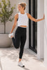Vault Leggings - Black White
