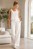 Sheer Ease Tank - Ash Grey Stripes