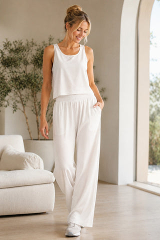Sydney Pants - Ash Grey Stripes