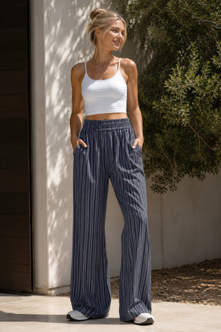 Sydney Pants - Slate Stripes *Restocks in August