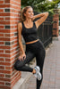 Powershine Cropped Tank - Viper Black