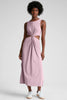 Around the World Front Twist Dress - Blush Blooms