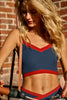 Outlines Tank - Navy Candy Red