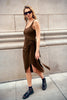 Intrigue Midi Dress - Espresso