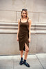 Intrigue Midi Dress - Espresso