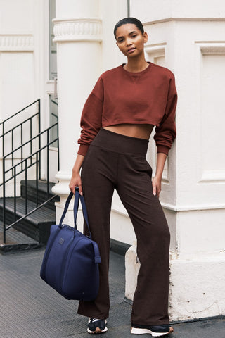Spacedye Laid Back Wide Leg Pants - Dark Chocolate