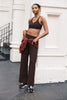 Spacedye Laid Back Wide Leg Pants - Dark Chocolate