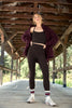 High Waisted Midi Leggings - Dark Chocolate