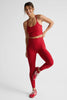 SoftShine High Waisted Midi Legging - Holly Red Hearts