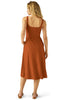 At the Ready Square Neck Dress - Clay