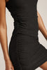 Gather Mini Dress - Darkest Night