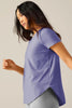 Featherweight Spacedye On The Down Low Tee - Periwinkle