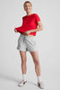 Supreme Cropped Tee - Candy Red