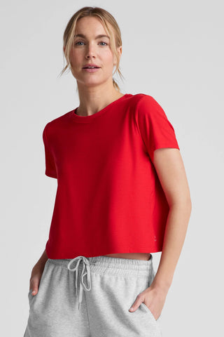 Supreme Cropped Tee - Candy Red