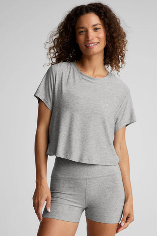 Supreme Cropped Tee - Silver Mist