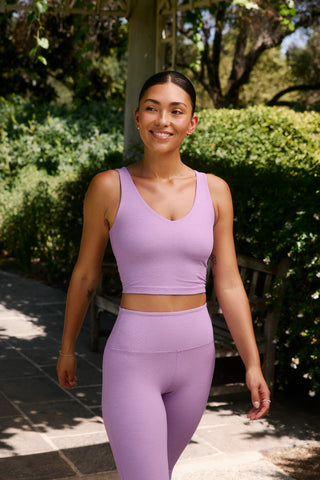 Good Day Cropped Tank - Lilac Petal