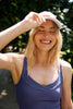 Impulse Ribbed Cropped Tank - Eternal Blue
