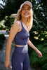 Impulse Ribbed Cropped Tank - Eternal Blue