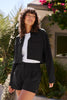 Midtown Cropped Jacket - Black